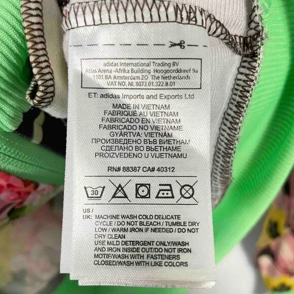 Adidas Original Fruit Bowl Floral Firebird Track Jacket Womens Size M - Picture 5 of 10